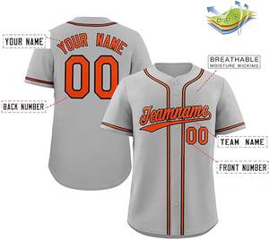 Camiseta de béisbol personalizada de la mejor calidad, diseño de uniforme, uniforme de béisbol de softbol con botones para jóvenes sublimados - Product Image 6