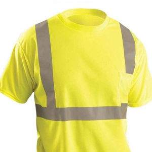 High Visibility Safety <b>T</b> <b>Shirt</b> for <b>Men</b> Customized Reflective Construction Workwear Clothing Security Working Apparel Wholesale - Product Image 2
