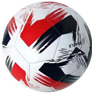 Matériau en cuir PVC écologique de haute qualité Ballons de football officiels Taille 5 Vessie en butyle Collé thermique Personnaliser la conception de logo - Product Image 1