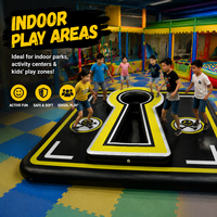 Tapis de sport gonflable robuste en PVC, coussin d'atterrissage pour entraînement en salle, imperméable, 20 cm d'épaisseur, personnalisable, location pour événements extérieurs