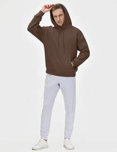 Sudadera con Capucha Negra para Hombre, Diseño Nuevo 2026, Hecha a Medida, Corte Holgado, Forro Sólido, Logotipo Personalizado, Poliéster/Algodón, Felpa, Secado Rápido - Product Image 5