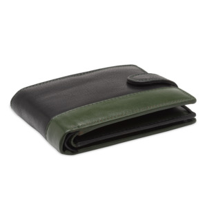 Portefeuille long en cuir léger avec fermeture à bouton profil fin Conception durable pour hommes - Product Image 3