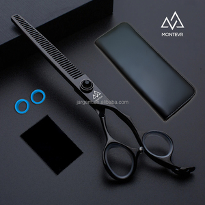 Set di forbici per toelettatura per animali domestici da 7 pollici con Design accattivante con rivestimento nero forbici per toelettatura per animali domestici professionali - Product Image 5