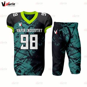 2026 personnalisé Football américain maillot pantalon ensemble haute qualité tissu jeunesse adulte uniforme à manches courtes taille XL prix pas cher - Product Image 5