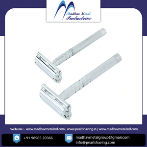 Maquinillas de afeitar de seguridad Madhav Metal de color personalizado con nuevo diseño certificado ISO de última calidad para hombres de fabricante indio - Product Image 6