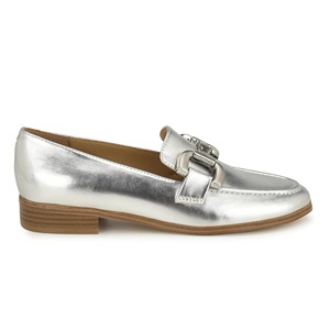 2025 vente chaude livraison rapide femmes et dame plat confortable chaussure métallique argent cuir mocassins sans lacet mode bureau mocassins - Product Image 2