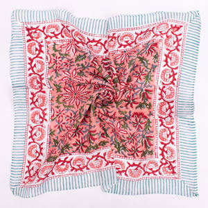 Craftjaipur Premium Quality Cotton <b>Bandana</b> Hand Block Print Multicolor Soft Breathable Lightweight Fashionable Outdoor Sports - Product Image 4