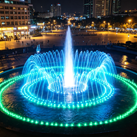Fontaine musicale professionnelle grand format à jets d'eau synchronisés avec spectacle laser pour attractions touristiques en lac