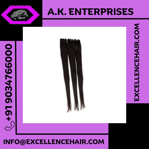 Principales exportadores Venta Mejor precio Alta calidad Virgen Remy Sedoso Onda recta Extensiones de cabello indio Paquete de trama de doble dibujado 100g - Product Image 3