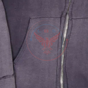 เสื้อฮู้ดผู้ชายแบบลำลองสำหรับฤดูหนาวปี 2026 ขายตรงจากโรงงาน รุ่นพื้นฐาน สีพื้น ผ้าฟลีซ ทรงหลวม สกรีนโลโก้ได้ - Product Image 5