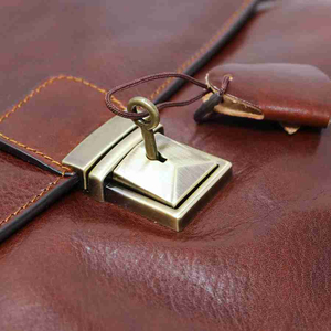 Vintage Handmade Laptop Briefcase Cowhide Leather Lightweight Office Bag with Organizer Pockets for Daily Use by Power Hint - Product Image 5