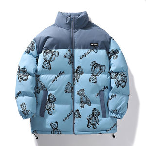 Chaqueta Cálida de Algodón Revestido Informal Negra de Moda para Invierno, Esquí, Caza, Transpirable, Cuello Alto, Reversible, con Patrón OEM - Product Image 2