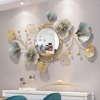 Espejo Decorativo de Pared Mini, Moderno y Elegante, de Metal con Textura 3D Negra, Diseño Art Deco, Hecho a Mano, Decoración para el Hogar, Regalo de Cumpleaños, Ramadán