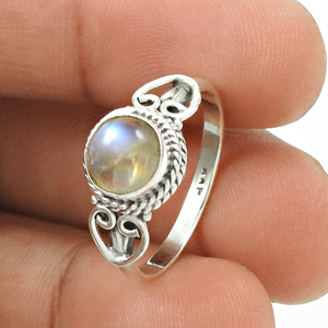 Bague personnalisée en Labradorite, pierres précieuses bleues faites à la main, bagues en argent Sterling 925, vente en gros, bijoux, bague Fine, cadeau - Product Image 4