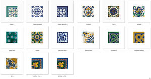 Carreaux muraux décoratifs pour crédence de cuisine en céramique tunisienne faits à la main et peints à la main - Product Image 2