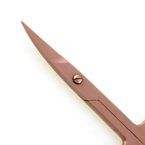 Tijeras de Uñas de Oro Rosa Premium, Herramienta de Belleza con Cuchillas Rectas y Curvas Afiladas para una Manicura y Pedicura Precisa, Recubrimiento de Plasma - Product Image 2