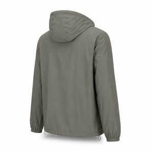 Veste coupe-vent à capuche pour homme personnalisée, légère, en polyester, résistante à l'eau, décontractée, entièrement zippée, fournisseur en gros OEM ODM UE - Product Image 4