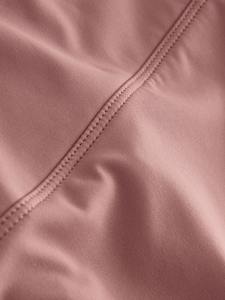 Solid <b>Pink</b> Washed High Elastic Waist Breathable Waterproof Compression Fitness Shorts for Women - Product Image 4