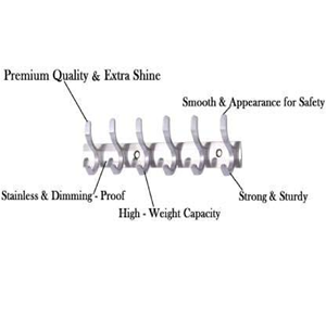 Perchero de Pared Estilo Francés, Estante para Abrigos, Perchero con Estante, Perchero para Tren, Perchero para Sombreros, Seamax - Product Image 3