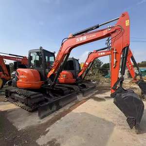 Miniexcavadora sobre orugas Kubota usada original hecha con Pulgar, miniexcavadora pequeña de 5 toneladas a la venta - Product Image 6