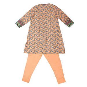 Conjunto de 2 Piezas Bordado para Niñas - Color Durazno - Product Image 4