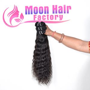 Fourniture de mèches de cheveux humains indiens bruts d'aspect naturel, bouclés, prix de gros, extensions, vierges non traitées, en provenance d'Inde, à vendre - Product Image 5