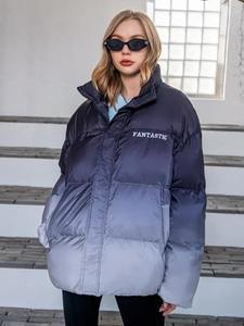 Veste rembourrée de haute qualité pour femmes personnalisée conçue en satin respirant bulle nouvelle impression de sublimation surdimensionnée élégante - Product Image 4