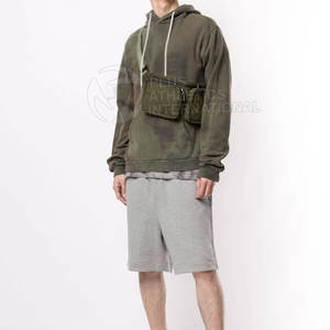 Men Acid Wash <b>Hoodies</b> Cotton Blended <b>Trendy</b> Pullover Hoodie For Autumn Winter Fashion Men Acid Wash <b>Hoodies</b> - Product Image 2
