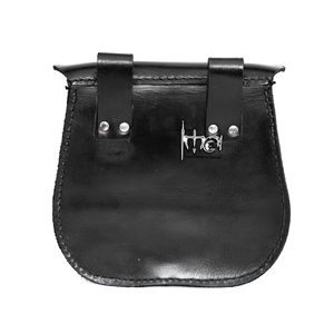 Bolsa de Cuero de Diseño con Cierre de Hebilla, Bolsa de Cinturón Medieval, Bolsa de Cintura Vikinga de Cuero Genuino, Reproducción Histórica Renacentista Hecha a Mano de 7 Pulgadas - Product Image 3
