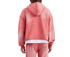 2025 Hoodie Manufacturer Customizable High Quality Custom Embroidery Logo Hoodie 420gsm Hoodie Acid Wash Men <b>Tracksuit</b> - Product Image 5