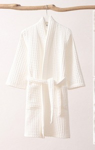 Albornoz de Algodón de Doble Capa para Niños de Alta Calidad Al Por Mayor, Albornoz Tipo Waffle para Niñas para el Hogar y el Hotel, Artículos de Baño - Product Image 3