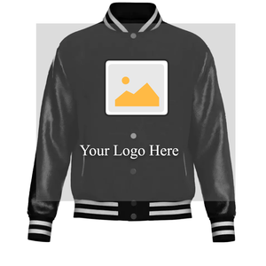 Plus Size Men's Waterproof Windproof Breathable Varsity Jackets with Custom Logo Plain Design 100% <b>Wool</b> Custom Colors & Sizes - Product Image 6