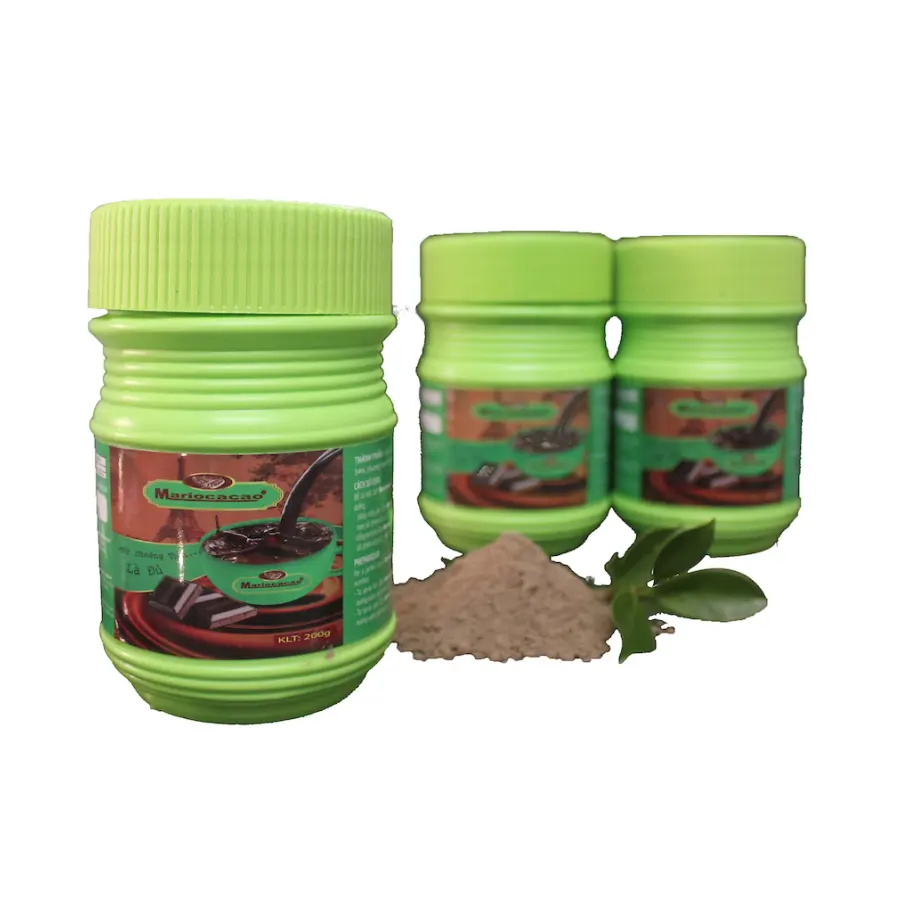 Ngay lập tức ca cao ánh sáng màu xanh lá cây Jar sô cô la hương vị 65% ca cao 200g/Jar dutched ngon túi bao bì bột ca cao