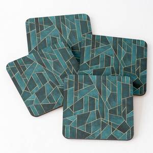 New Design Wood Coasters <b>square</b> Gray Color with Printed Kitchen Supplies <b>Placemats</b> Hot Selling Kitchen Ware Slate Coasters - Product Image 6