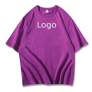 Logo personnalisé 100% coton tricoté paillettes anti-boulochage respirant col en O été décontracté ample à manches courtes T-Shirt Plus - Product Image 3