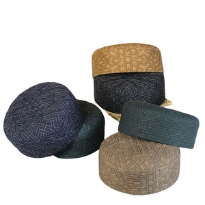 Vente en gros Casquettes de prière musulmanes Conception personnalisée Impression Caps musulmans les plus demandés Casquettes musulmanes respirantes et confortables pour Namaz - Product Image 1