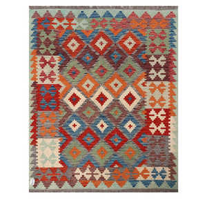 พรมกิลิม ไมมาณา อัฟกานิสถาน ขนาด 195 x 156 ซม. พรมปูพื้นและชุดพรม - Product Image 1