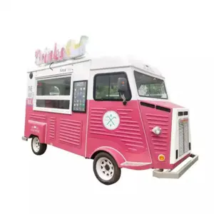 Commercial Industry four wheel food truck trailer mobile kitchen beach food cart