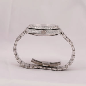 Reloj Thorn de alta venta, relojes de diamantes de lujo, reloj VVS Diamond Moissanite con pulsera Iced Out Men India, reloj de pulsera - Product Image 5