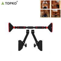 TOPKO Tuyau Porte Réglable Tirez la Barre d'Entraînement Porte d'Exercice à Domicile Barre Horizontale
