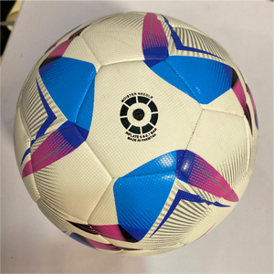 Ballon de football extrême en PU Taille 5 Football professionnel de match et d'entraînement avec surface en cuir durable imprimée multicolore - Product Image 6