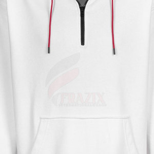 Custom Logo <b>Men's</b> <b>Half</b> <b>Zip</b> Hoodies 100% Cotton Solid Winter Breathable Waterproof Oversized Color Contrast - Product Image 4