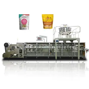 Custard Curry Horizontal Forming Filling Sealing Corner/center Spout Doypack Packing Machine