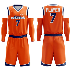 Maillot d'uniforme de basket-ball bleu personnalisé Uniformes de basket-ball respirants sublimés Vêtements de basket-ball - Product Image 2