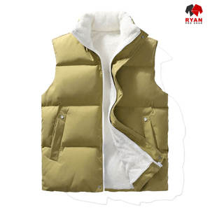 เสื้อกั๊กกันน้ำแบบพัฟเฟอร์สำหรับผู้ชาย ยี่ห้อ Ryan Pro Gear  แบบสั่งทำพิเศษ ลายเรียบ ระบายอากาศได้ดี ป้องกันการเกิดขุย  พร้อมตัวเลือกโลโก้ OEM - Product Image 3