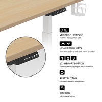 Bureau d'ordinateur convertible YZ avec hauteur réglable et cadre en aluminium - Mobilier moderne pour la maison et le bureau