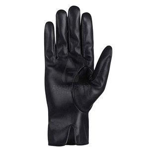 Gants de conduite d'hiver sur mesure en gros, en cuir de haute qualité, antidérapants, avec sangle de poignet réglable pour hommes - Product Image 3