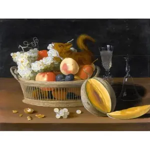 ยังคงมีชีวิตอยู่กับตะกร้าสำเนียงห้องครัวผนังห้องน้ำ8x6ภาพจิตรกรรมฝาผนังสำหรับผนังสาด - Product Image 1