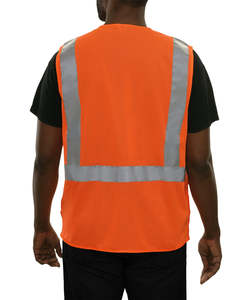 เสื้อกั๊กนิรภัยสำหรับผู้ชายเสื้อกั๊กนิรภัยสะท้อนแสง Hi VIS ออกแบบได้เอง - Product Image 2