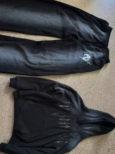 2025 producto de tendencia chándal de felpa francés personalizado Sun Faded chándal acampanado personalizado Puff estampado 500Gsm chándal para hombres - Product Image 5